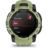 image:imageGarmin Instinct 3  50 mm AMOLED Display Rugged Outdoor GPS Smartwatch Builtin Flashlight Alpine Rush Collection Limited Edition Color Fern Green with Fern Green Band