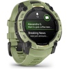 image:imageGarmin Instinct 3  50 mm AMOLED Display Rugged Outdoor GPS Smartwatch Builtin Flashlight Alpine Rush Collection Limited Edition Color Fern Green with Fern Green Band