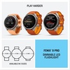 image:imageGarmin fnix 9 Pro Solar inReach Titanium 51mm GraphiteBlackAutumn OrangeSpark Orange