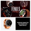 image:imageGarmin fnix 9 Pro Solar inReach Titanium 51mm GraphiteBlackShell PinkAutumn Orange