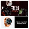 image:imageGarmin fnix 9 Pro Solar inReach Titanium 51mm GraphiteBlackShell PinkAutumn Orange