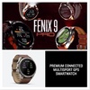image:imageGarmin fnix 9 Pro Solar inReach Titanium 51mm GraphiteBlackWalnut Leather
