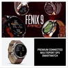 image:imageGarmin fnix 9 Pro Solar inReach Titanium 51mm GraphiteBlackWalnut Leather