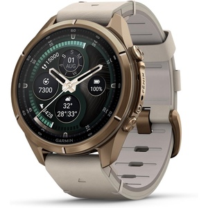 image:imageGarmin fnix 9 Pro Solar inReach Titanium 51mm GraphiteBlackAutumn GoldBone Leather