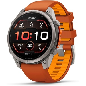 image:imageGarmin fnix 9 Pro Solar inReach Titanium 51mm GraphiteBlackAutumn OrangeSpark Orange